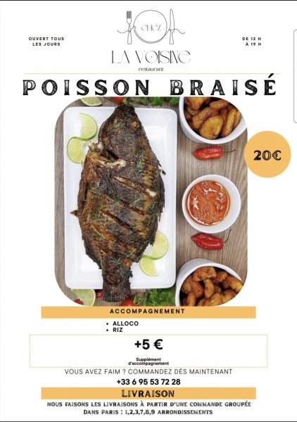 Poisson braisé