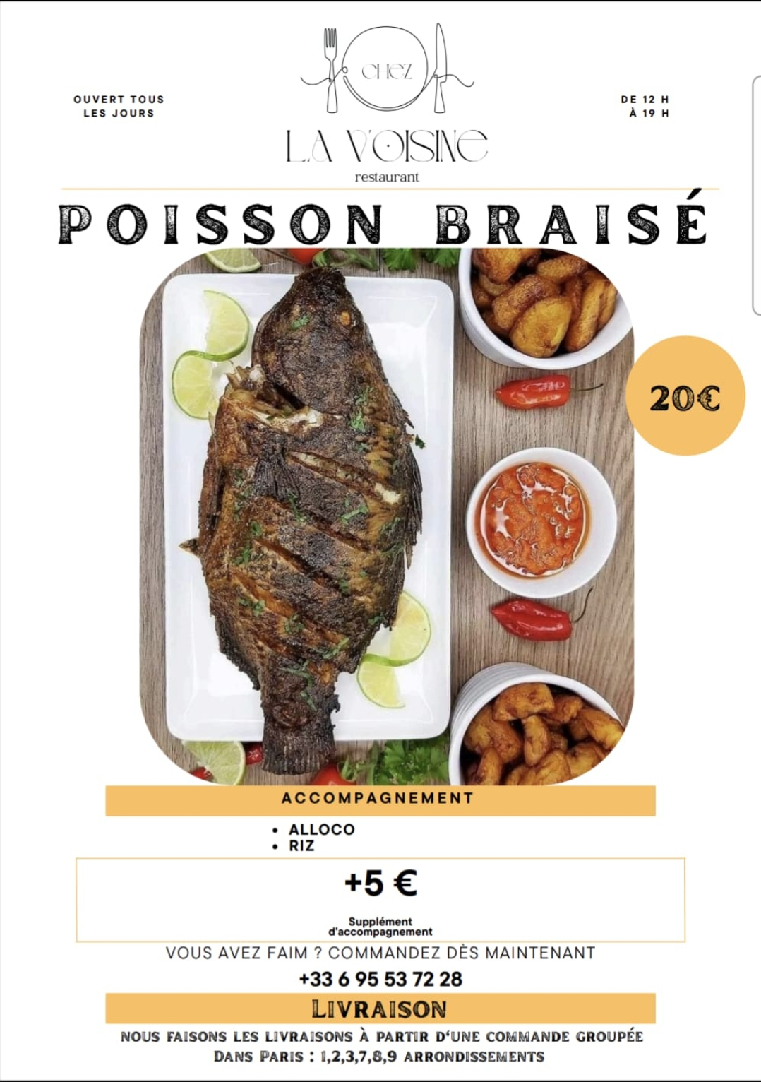 Poisson braisé